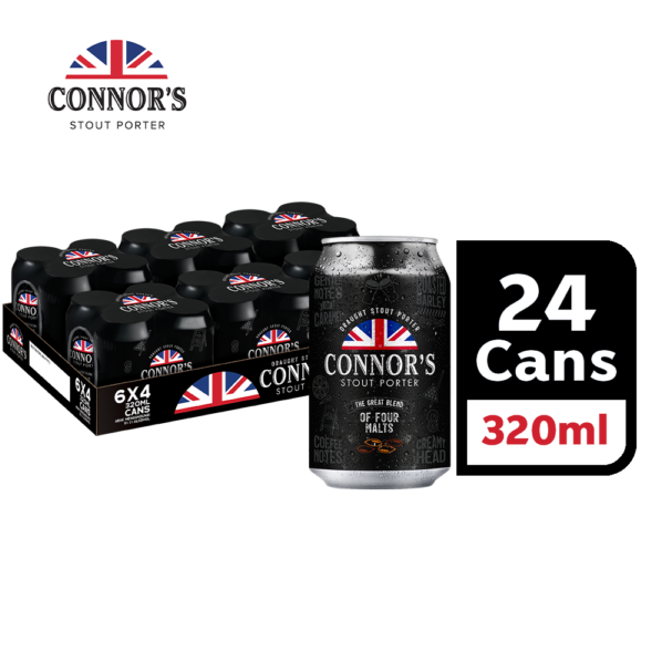 Connor's  Stout Porter 24x320ml cans