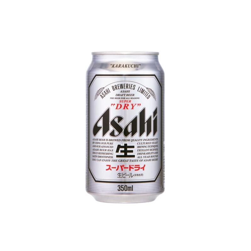 asahi super dry beer 350ml single can
